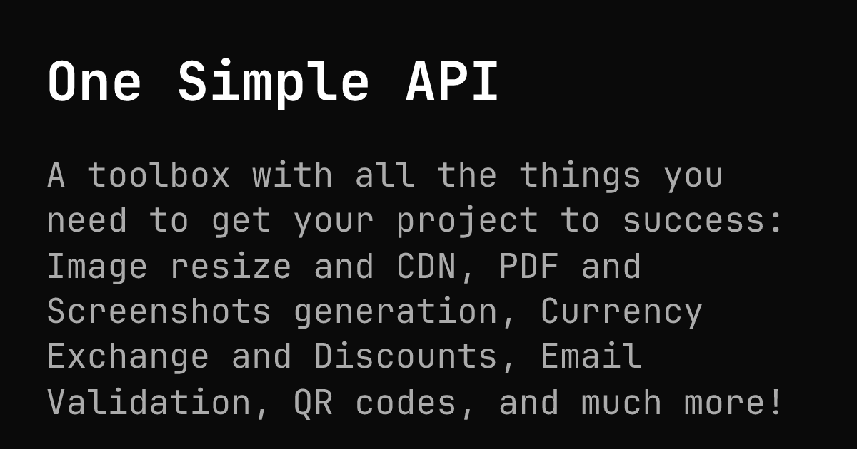 One Simple API | ByteChef