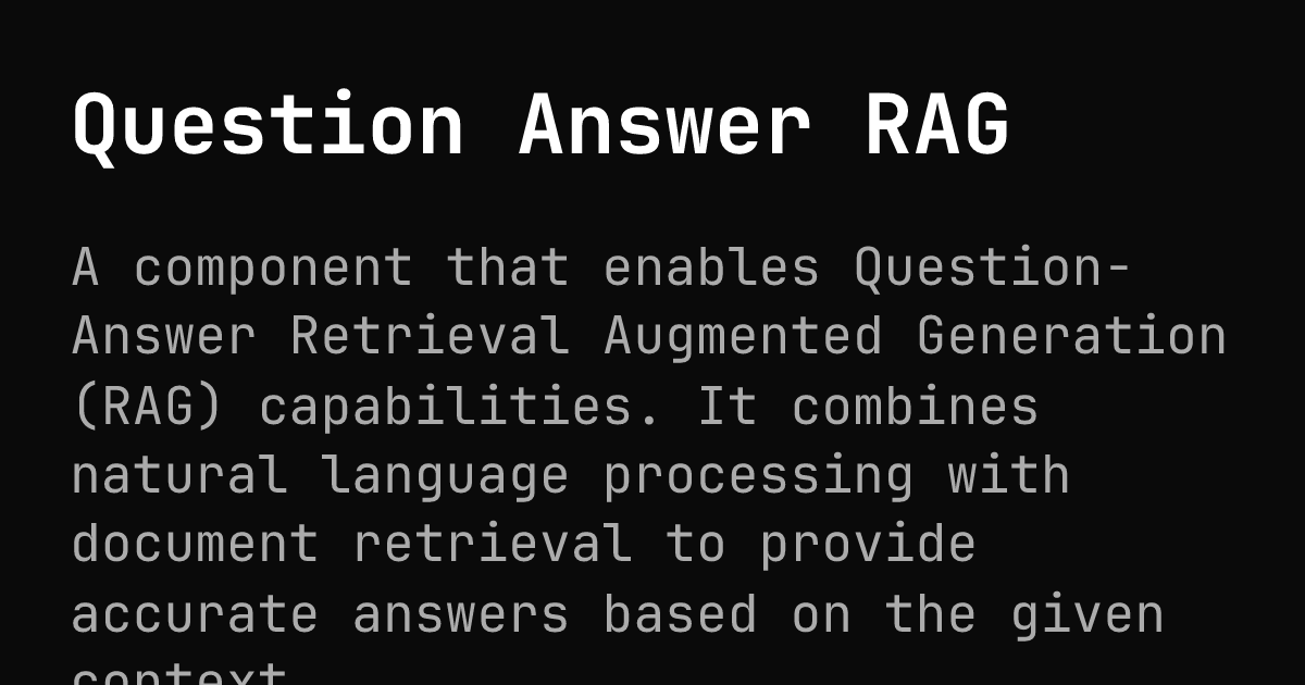 Question. Answer Rag Question Answer RAG | ByteChef